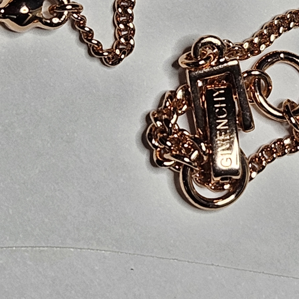 Rose Colored Givenchy Necklace - image 6